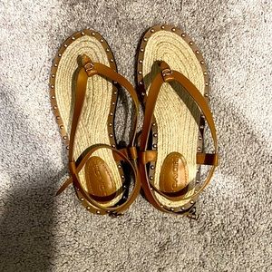 Coach Gracey Leather Sandals